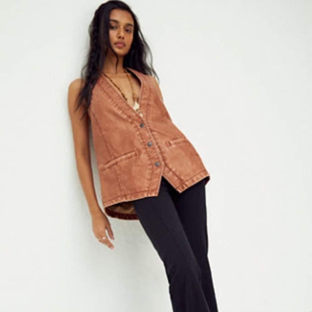 Free People Vegan Vintage Vest